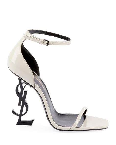 ysl glitter shoes white|YSL saint laurent heels price.